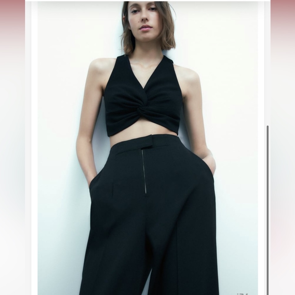 Zara wool blend pleated pants - Picture 7 of 11